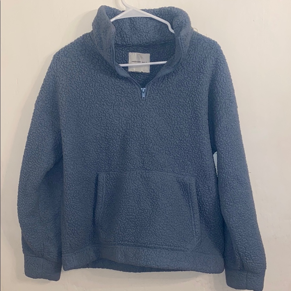 American Eagle Gray Fleece Jacket